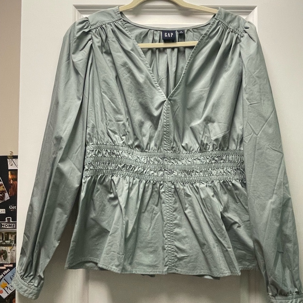 GAP Women's Sage Long Sleeve Blouse